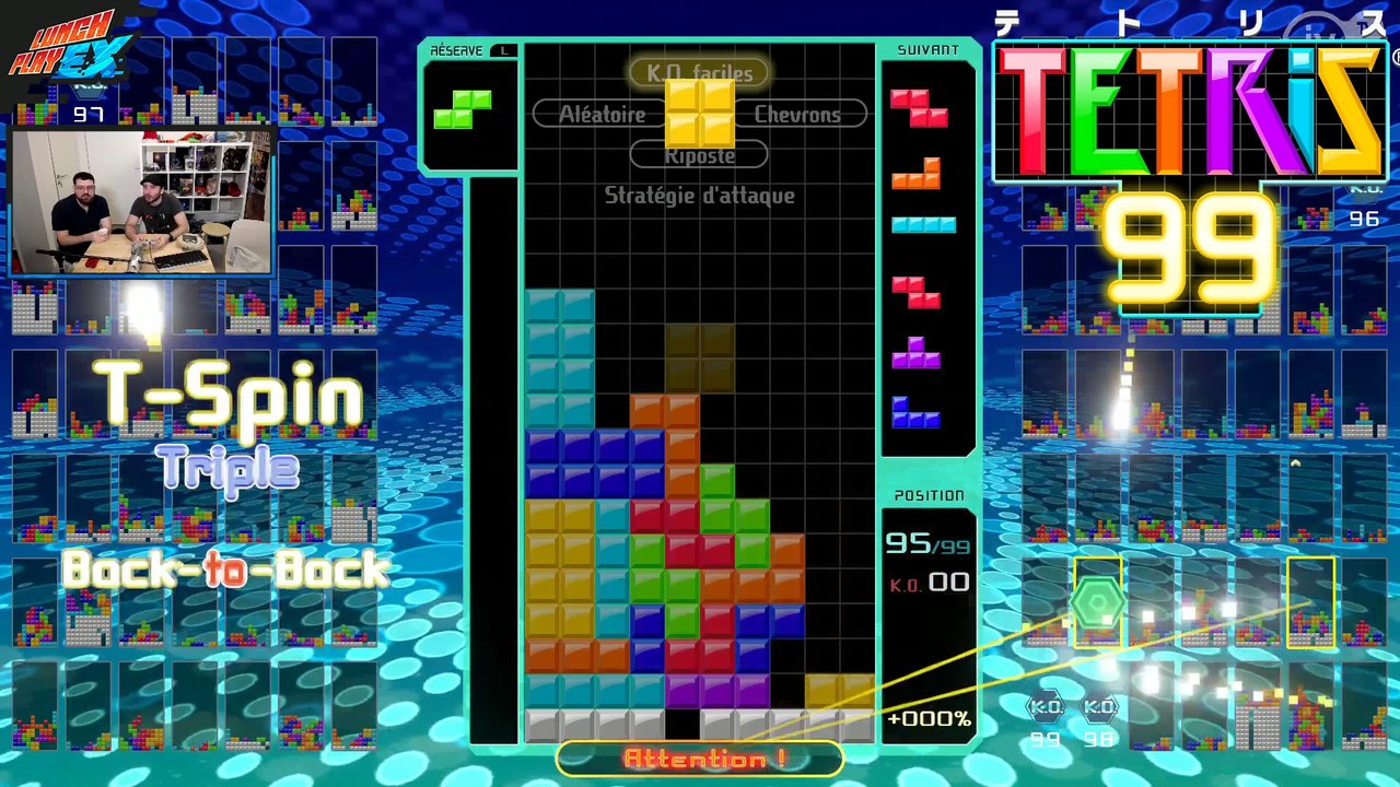 Tetris 99 : tout sur les T-Spin