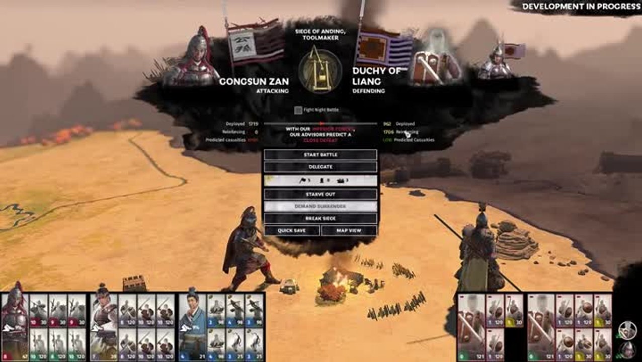 Total War : THREE KINGDOMS - Records Mode Gameplay