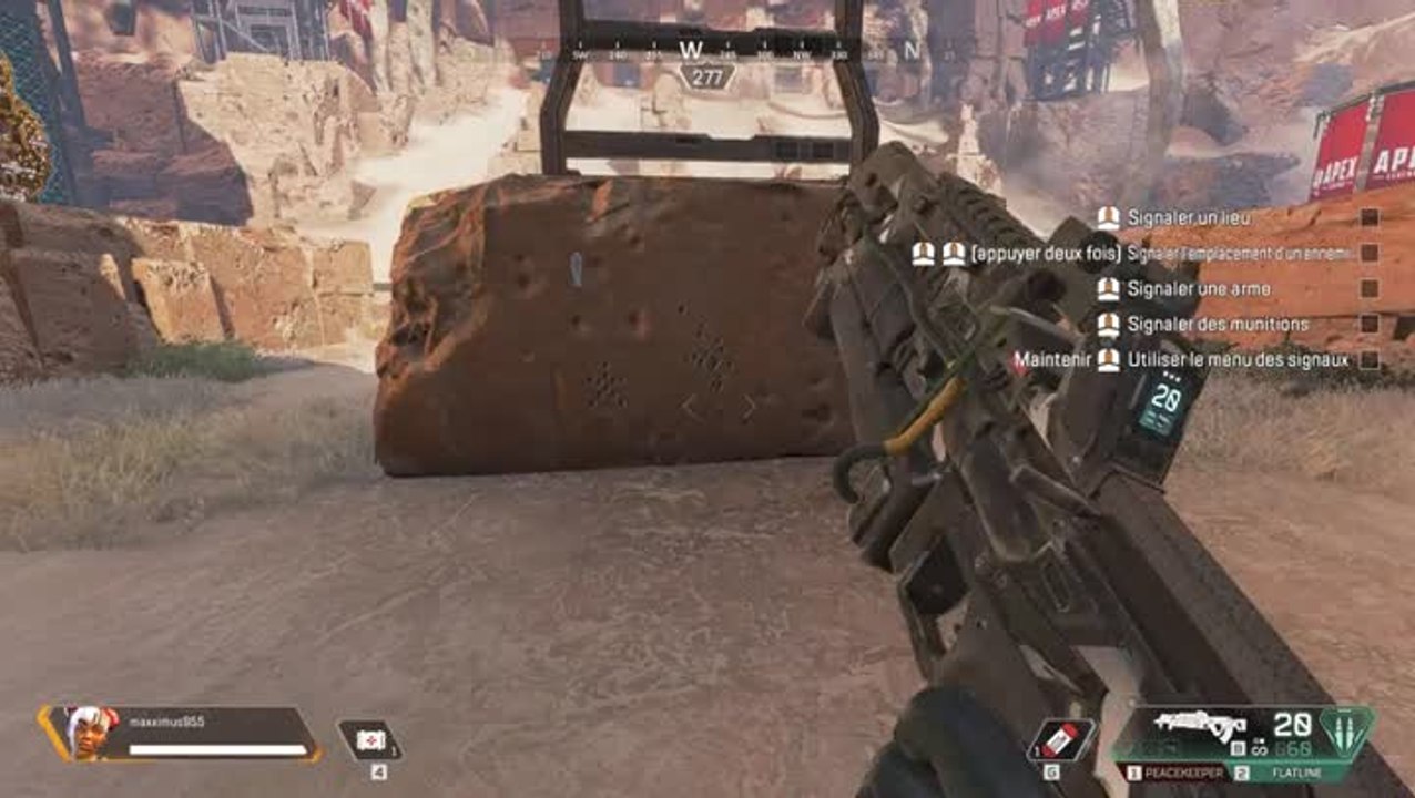 Apex Legends : dispersion des armes