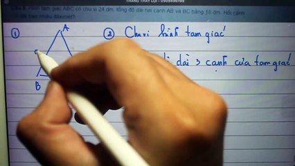 Tam giác ABC có chu vi và tổng độ dài hai cạnh AB và BC Hỏi cạnh AC bao nhiêu