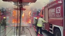 Sarıyer’de yangın: 3 binaya sıçradı! İtfaiye aracı alev aldı