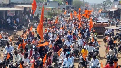 Video : नववर्ष पर निकाली वाहन रैली, कस्बों में दिखा भगवा वैभव