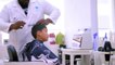 Dubai Autism Centre: Child getting haircut