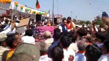 VIDEO : राजस्थान में ट्रेन से हुई JP Nadda की एंट्री, हुआ कुछ इस तरह से स्वागत