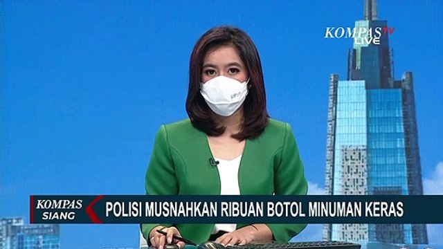 Polisi Musnahkan 2.753 Botol Minuman Haram Guna Tekan Tindakan Kriminal