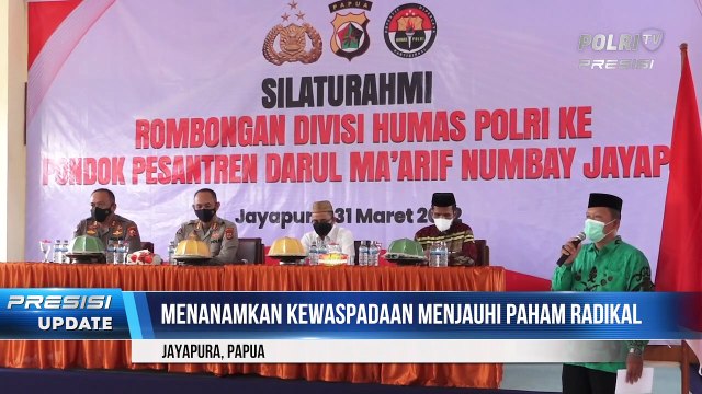 Divisi Humas Polri Menggelar FGD Di Pondok Pesantren Darul Ma’Arif Numbay Jayapura