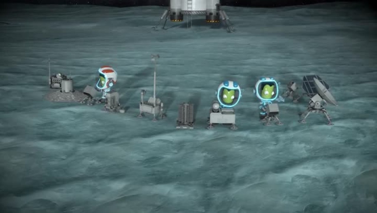 Kerbal Space Program: Breaking Ground : Atterrissage en vidéo