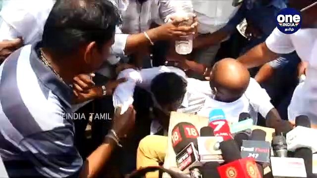 பேசும் போதே திடீரென மயங்கி விழுந்த சீமான்...பதறிப்போன நாம் தமிழர் கட்சி தொண்டர்கள்