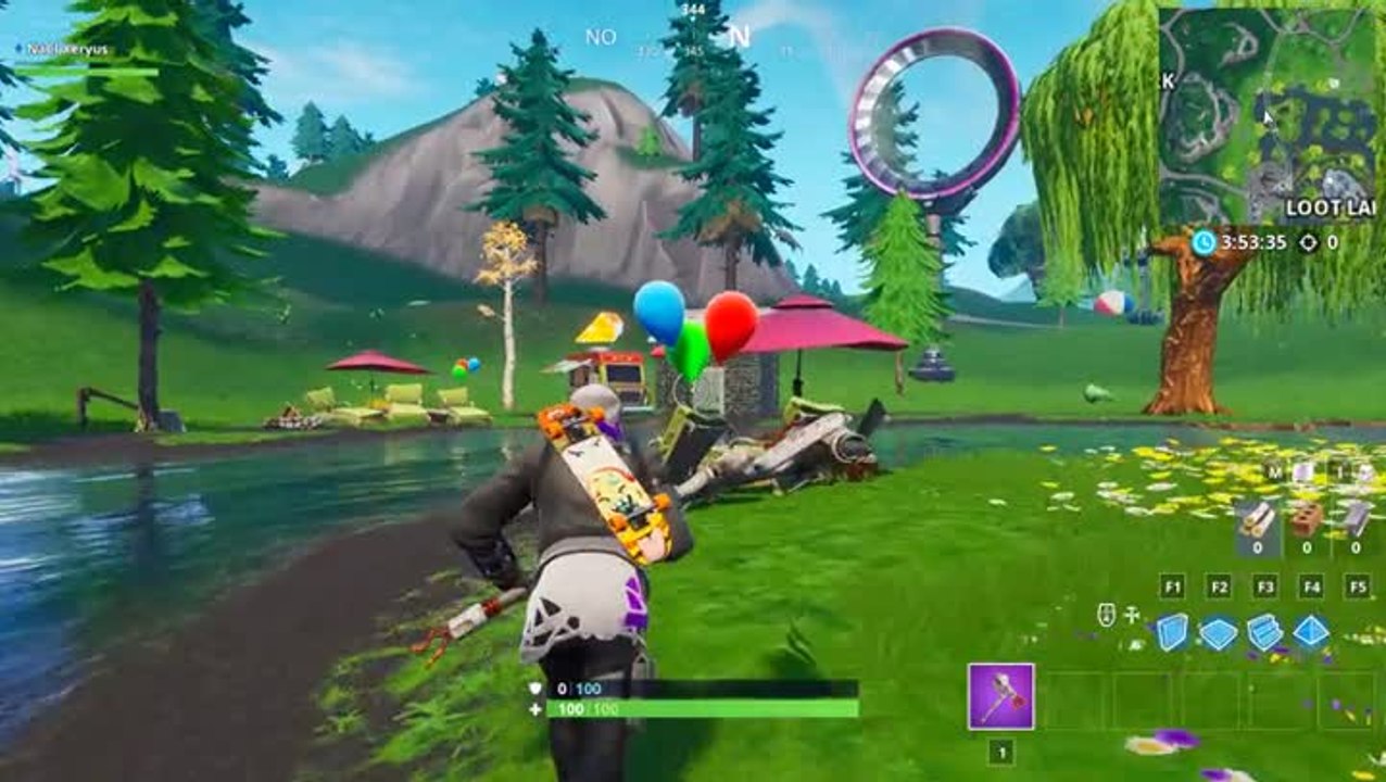 Fortnite, défi des 14 jours d'été : Éclater 5 ballons décoratifs