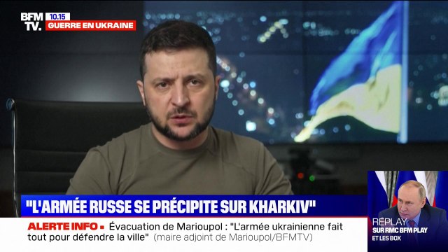 Volodymyr Zelensky: Les militaires Russes se précipitent sur Kharkiv