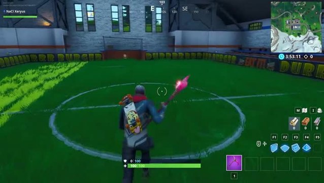 Fortnite, Défi de l'ultime effort : Marquer un but sur un terrain de football en salle