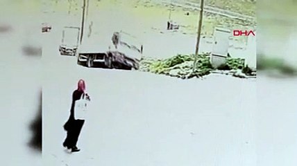 Yokuş çıkarken böyle devrildi