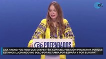 Lisa Yasko: “Os pido que despertéis con una posición proactiva porque estamos luchando no solo por Ucrania, sino también por España y por Europa.