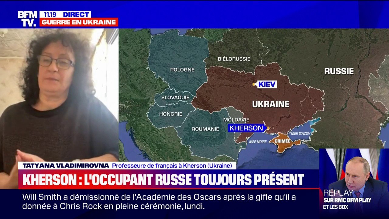"La guerre nous a unis": une professeure de français qui habite Kherson, en Ukraine, témoigne sur BFMTV