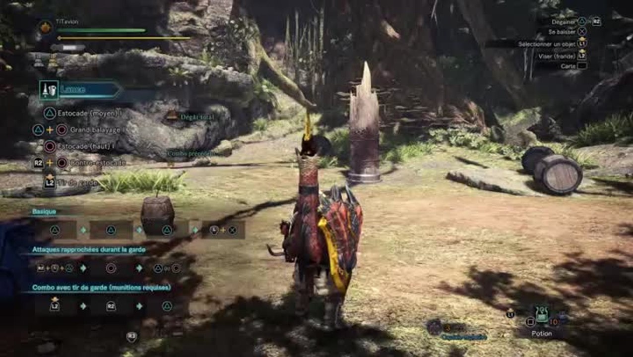 Monster Hunter World : Iceborn, la lance