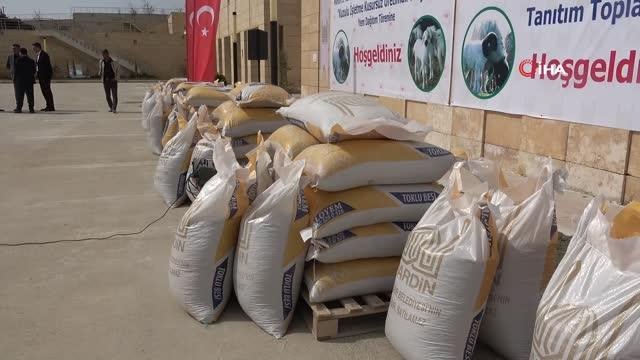 Üreticilere yüzde 90 hibe ile yem dağıtıldı