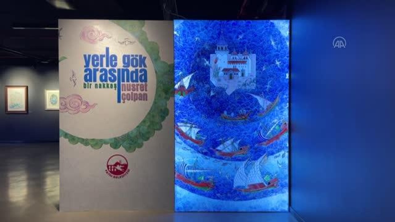 "Yerle Gök Arasında Bir Nakkaş: Nusret Çolpan" sergisi açıldı