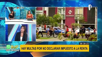 ¿Cuáles son las multas por no declarar el impuesto a la renta?