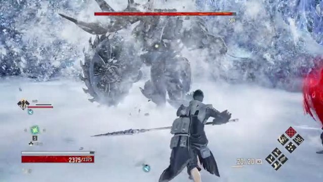 Code Vein, combat de boss contre l'Héritier du Souffle