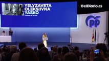 Los casi tres minutos de aplauso del Congreso del PP a una diputada ucraniana
