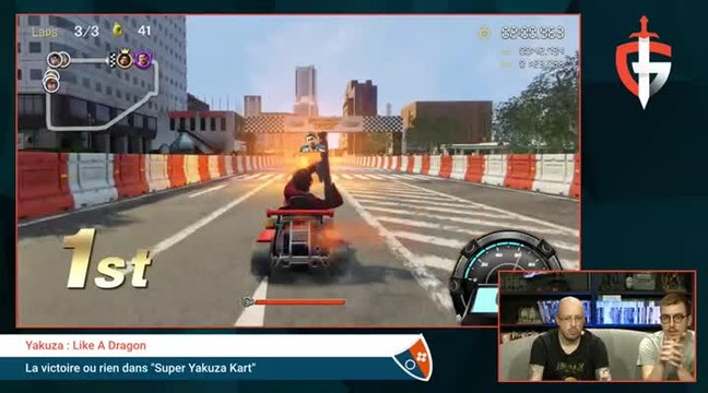 Yakuza 7 : On finit premier des courses de kart