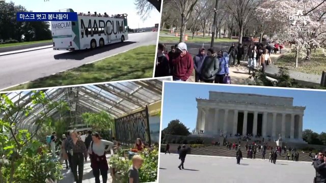 [세계를 가다]美, 3년 만에 마스크 벗고 봄나들이 만끽