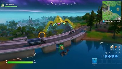 Fortnite, Chapitre 2, saison 1 : Chercher la lettre E dans l'écran de chargement Grand plongeon