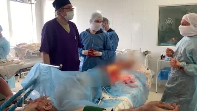 Son dakika: Rusya saldırısı altındaki Harkiv kentinde yaralıların tedavisi hastanelerde zor şartlar altında sürdürülüyor