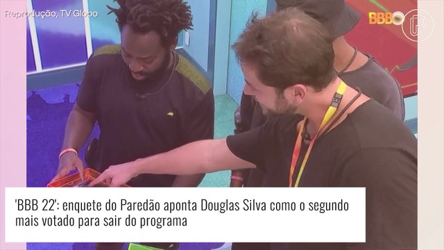 'BBB 22': enquete do Paredão com Eslovênia, Douglas e Paulo André surpreende com votos em brother