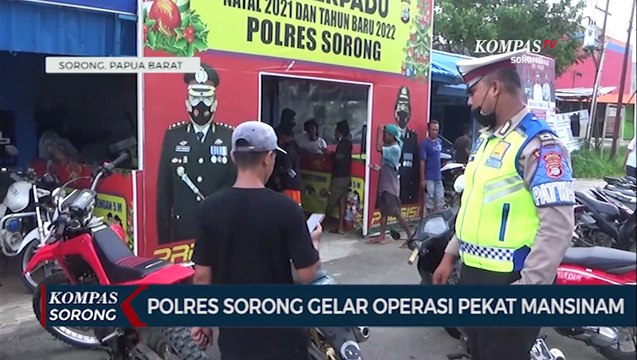 Polres Sorong Gelar Operasi Pekat Mansinam