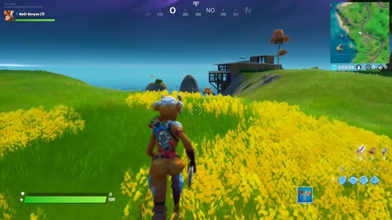 Trouver le nain de jardin caché entre le beau panorama, une cabane en bois et une grande maison (mission Octuple vs Scratch)