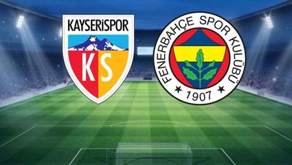 Kayserispor-Fenerbahçe maçında fark giderek açılıyor! Goller yağmur gibi