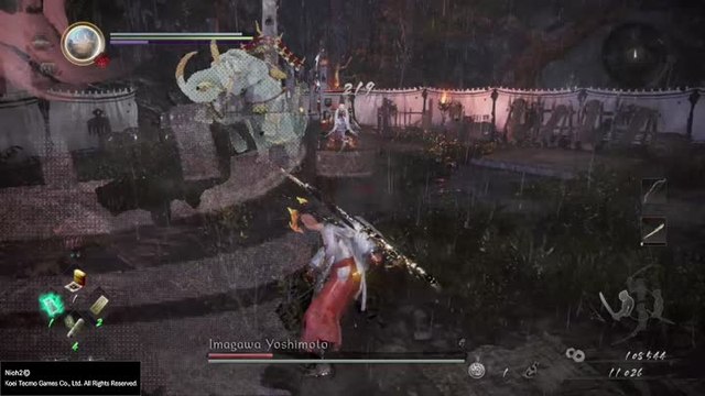 Nioh 2 Combat de boss contre Imagawa