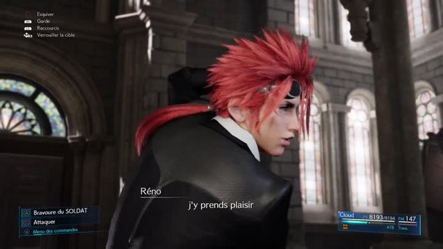 Final Fantasy VII Remake – Combat contre Reno