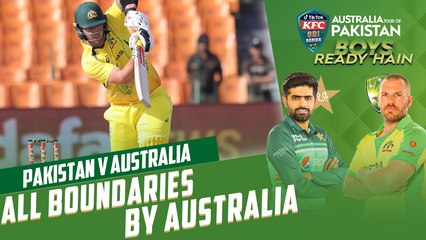 All Boundaries By Australia | Pakistan vs Australia | 3rd ODI 2022 | PCB | MM2T