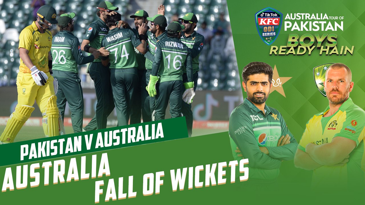 Australia Fall Of Wickets | Pakistan vs Australia | 3rd ODI 2022 | PCB | MM2T