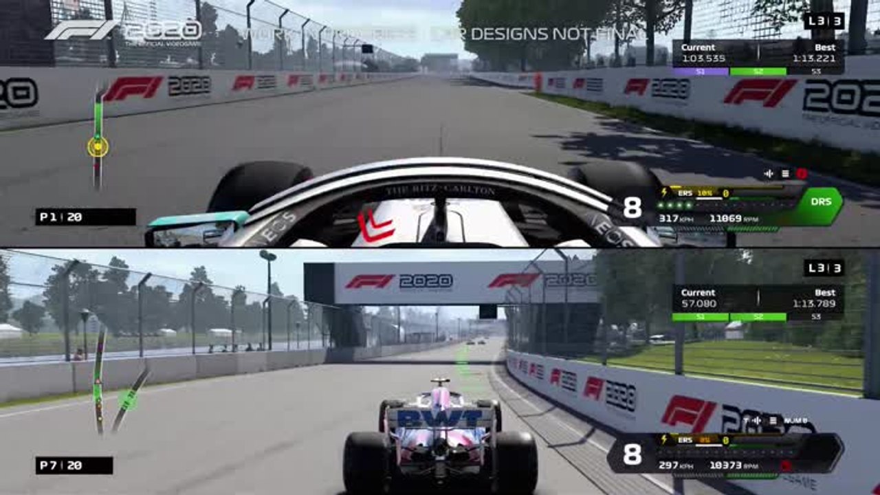 F1 2020 - Gameplay multijoueur écran scindé
