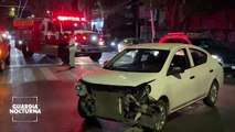 Choque múltiple sobre avenida Hidalgo y Contreras Medellín, en Guadalajara