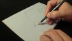 Drawing Levitating Ghost - 3D Trick Art with Charcoal - 3D Art Drawing - VamosART