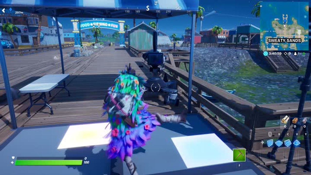 Danser devant la caméra pendant 10 secondes à Sweaty Sands (défis de la semaine 4)