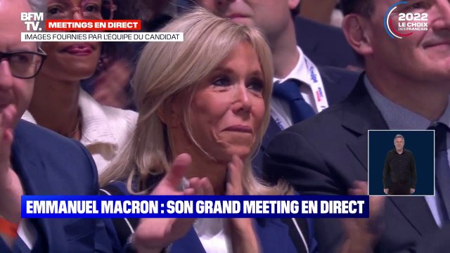 Celle qui m'importe le plus, qui m'apporte le plus : l'hommage d'Emmanuel Macron à son épouse Brigitte lors de son meeting à Paris