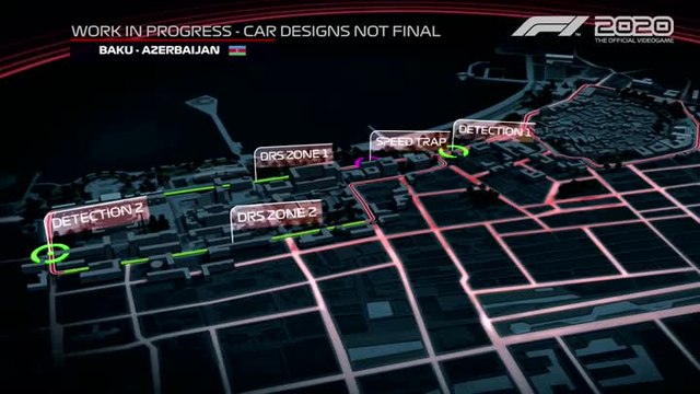 F1 2020 – Hot lap du circuit de Bakou (Azerbaïdjan)