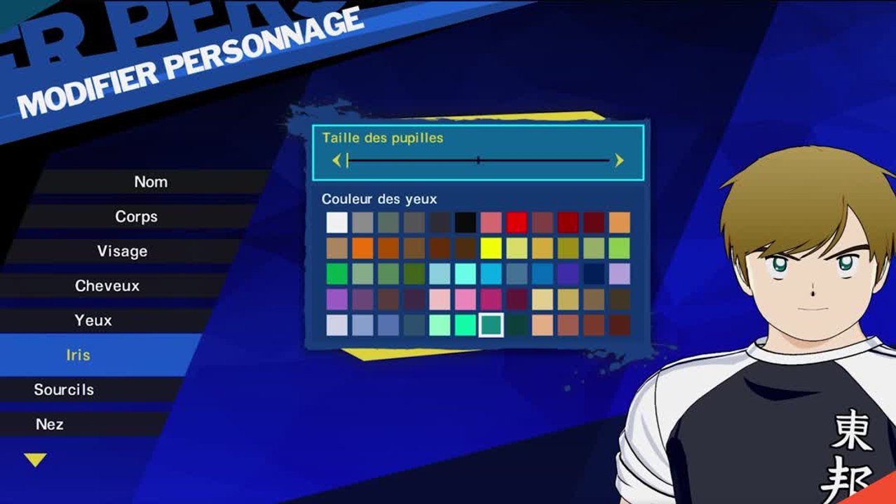 Captain Tsubasa : Rise of New Champions : La création de personnage en détails