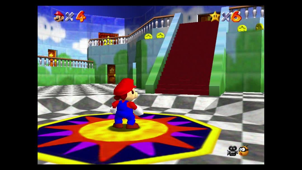 Super Mario 64 – Forteresse de Whomp : étoile n°1 "Destruction du gros Whomp"