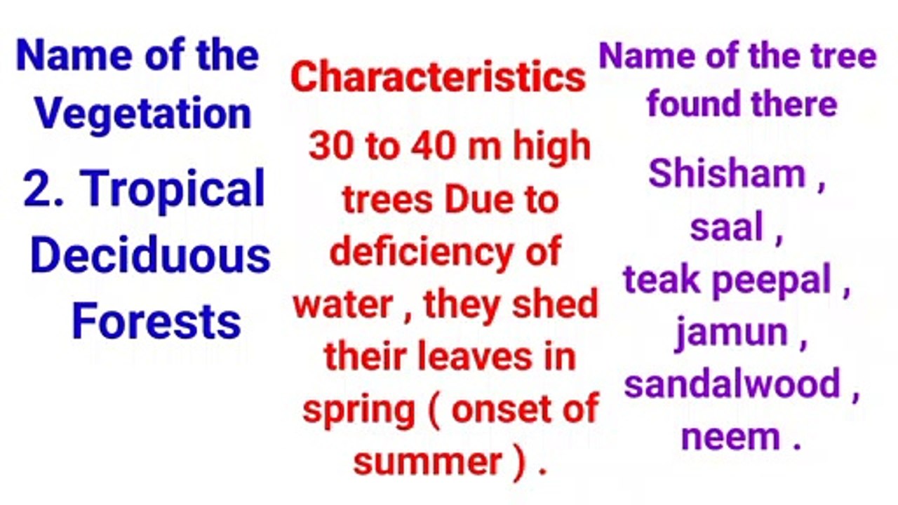 Indian Geography || Natural Vegetation of India