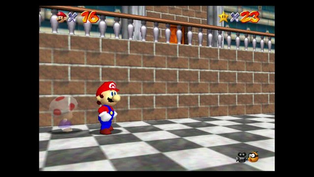 Super Mario 64 – Caverne brumeuse : étoile n°1 Gros Bibi de la caverne