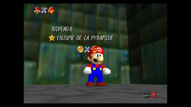 Super Mario 64 – Sables trop mouvants : étoile n°6 Énigme de la pyramide
