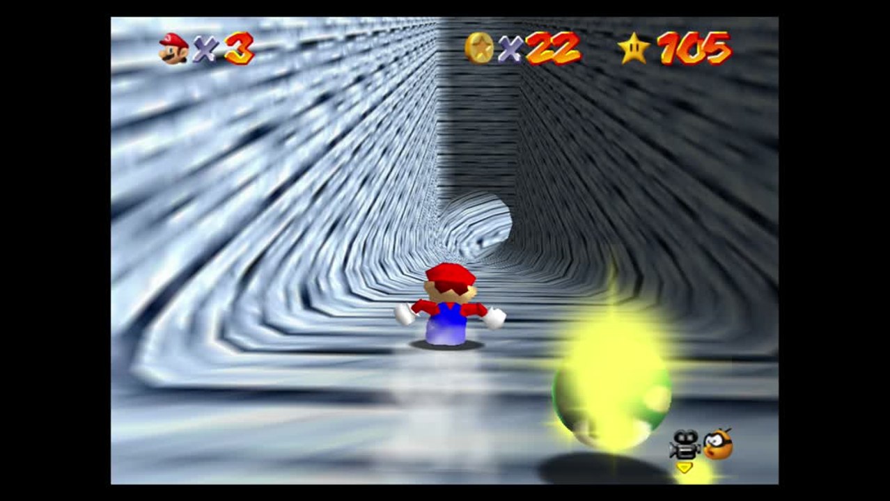 Super Mario 64 – Niveau 4 : raccourci de la glissade du pingouin