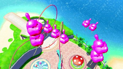 Super Mario Sunshine – Parc Pinna : soleil n°8  "Les ballons des montagnes russes"