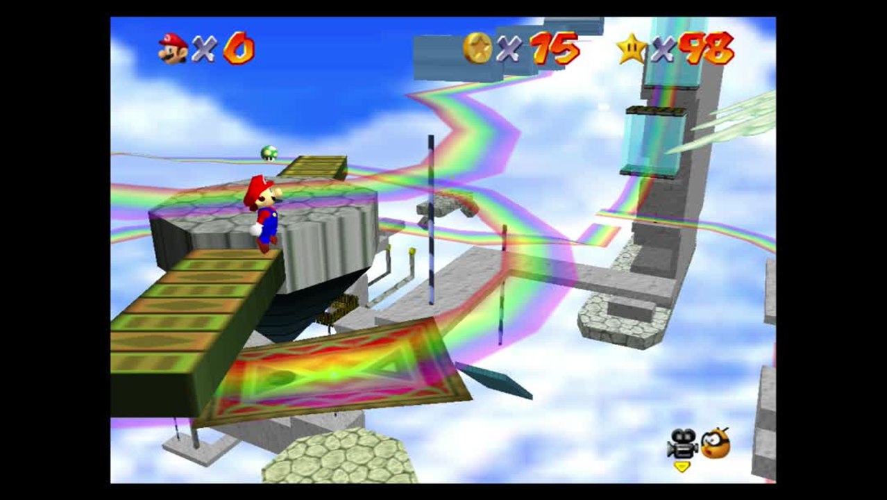 Super Mario 64 – Course arc-en-ciel : étoile n°1 "Croisière sur l'arc-en-ciel"